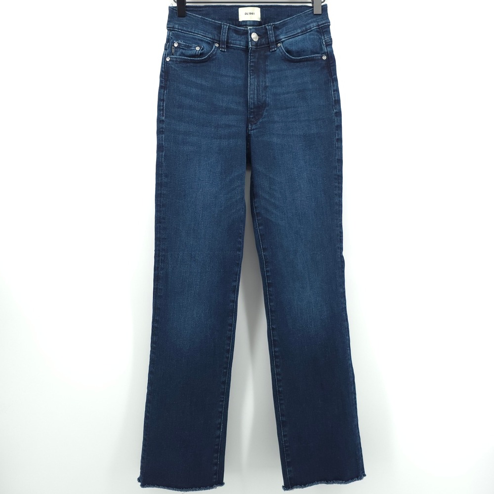 DL1961 Halle Straight Women Jeans 27 Mediterranean Blue High Rise Instasculpt